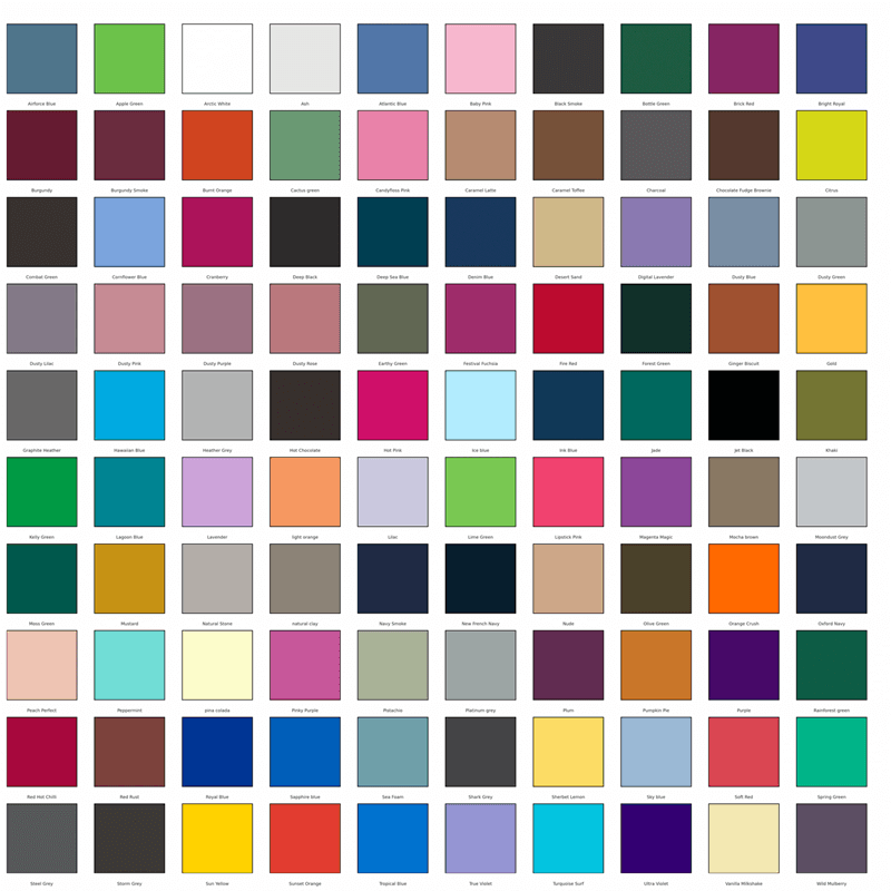 AWDis JH001 hoodies kleuren