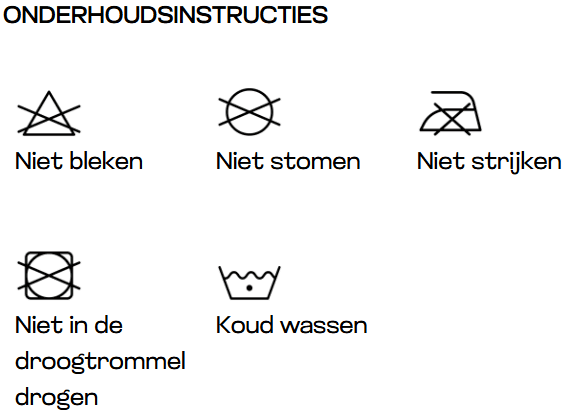 Wasinstructies Kids Contrast Cool T JC003J