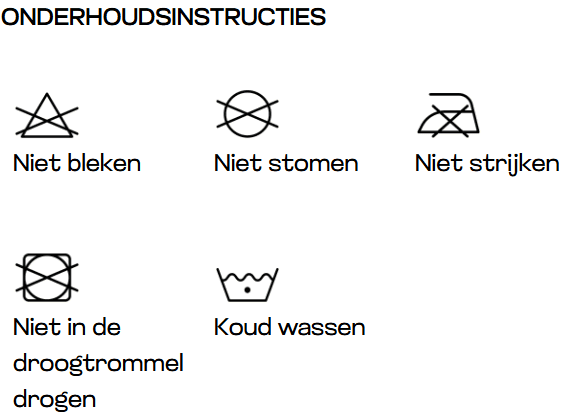 Wasinstructies Kids Cool Polo JC040J