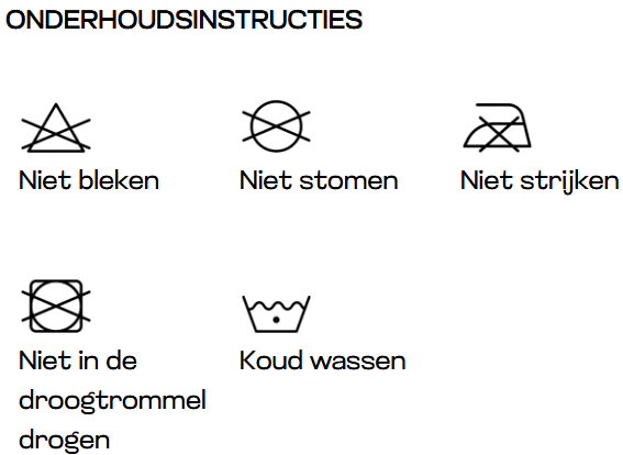 Wasinstructies Kids Cool Shorts JC080J