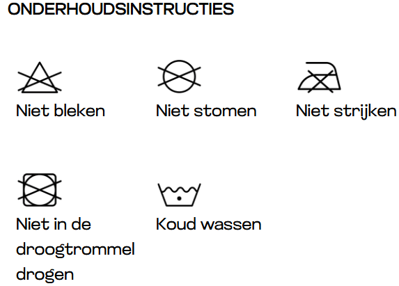Wasinstructies Supercool Performance Polo JC041