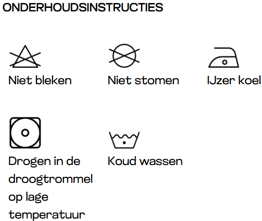 Wasinstructies Kids Hoodie JH001J