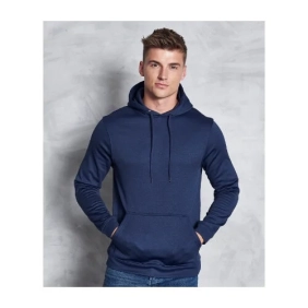 sports polyester hoodie JH006 blue melange model