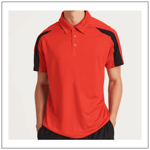 JC043 Contrast Cool polo model.