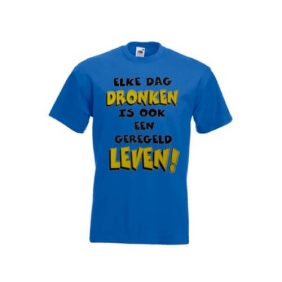 Hollandse teksten bedrukt op t-shirts met een kwaliteit van 100% katoen.