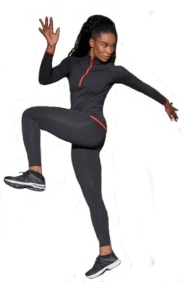 JC087 Women'Cool Athletic Pant cat model.