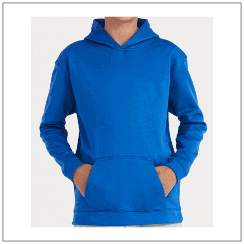 KIds Sports Polyester hoodie JH006J Royal Bleu KIds Sports Polyester hoodie JH006J Royal Bleu