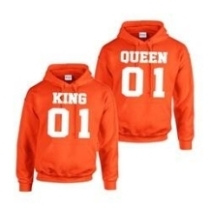 Oranje Koningsdag t-shirts en hoodies