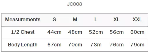 Maattabel Mesn Cool Contrast Vest JC008