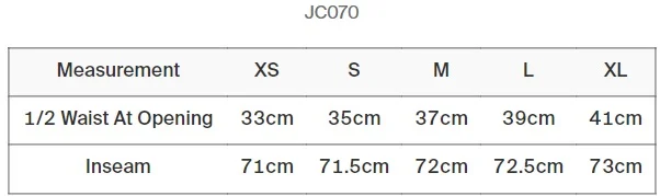 Maattabel Girlie Cool Workout Legging JC070