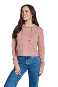 Womans Cropped hoodie JH016 cat model