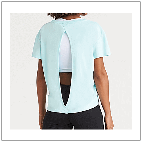 Womans Open Back T JC013 model.