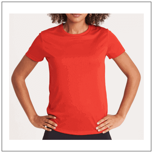 Womans Recycled Cool T JC205 model.