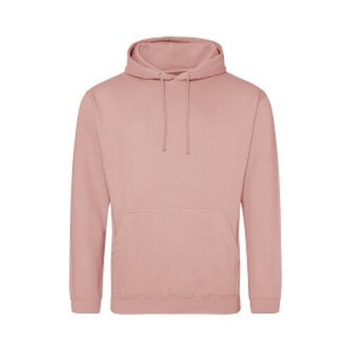 AWDis College Hoodie Dusty Pink.