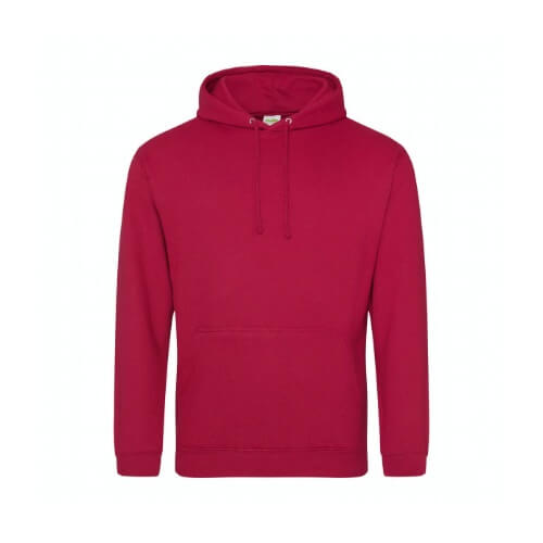 AWDis College hoodie Red hot chilli