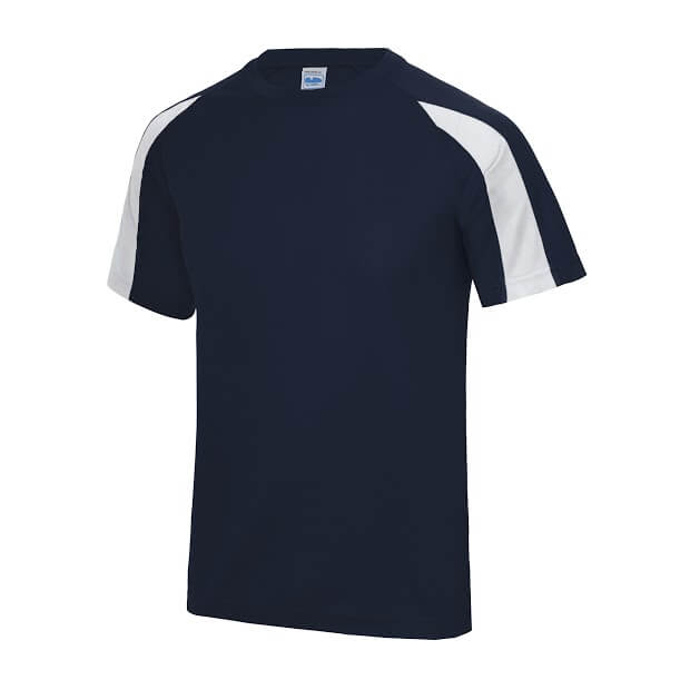 Dri-Fit kids Contrast Cool-T JC003J French navy-Arctic white.