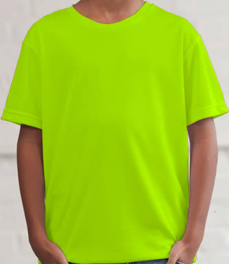 Dri Fit kids t-shirt Electric Green