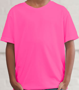 Dri Fit kids t-shirt Electric Pink