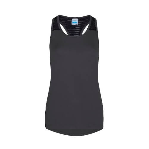 Girlie Cool Smooth Workout Vest JC027 - Charcoal