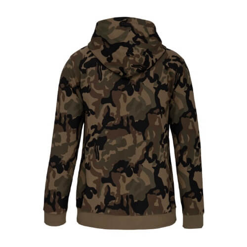 Kariban Camouflage hoodie - back