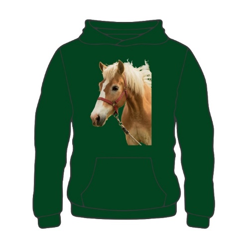 paard bedrukt op hoodie