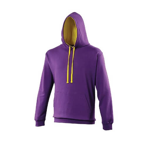 Varsity hoodie JH003 Purple-Sun-yellow