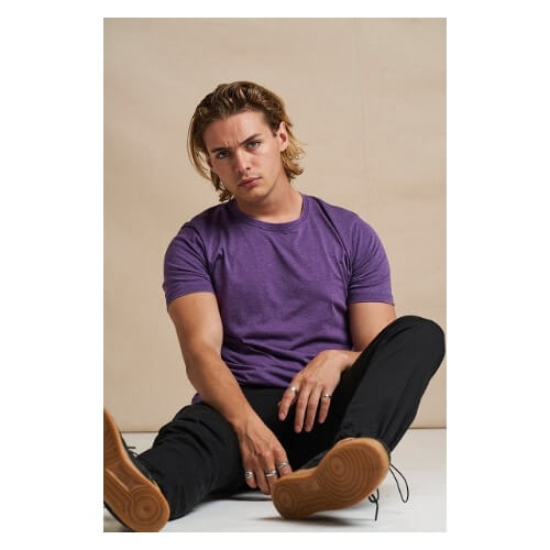 Washed T JT099 - Washed purple - model