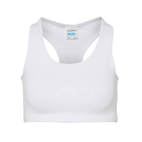 Girlie Cool Sports Crop Top JC017 - Arctic white