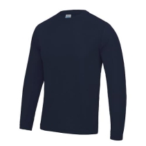 AWDis JC002 Long Sleeve Cool-T French-Navy.
