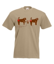 Een wit t-shirt bedrukt met een apen print.