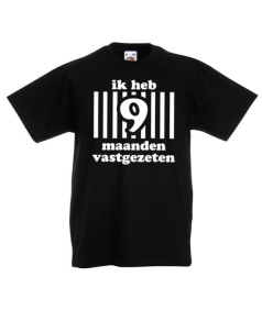 9 maanden vastgezeten baby t-shirt.