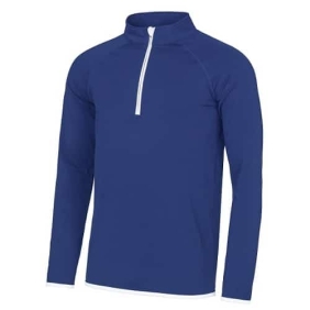 Heren Cool Zip Sweat Royal blue-White