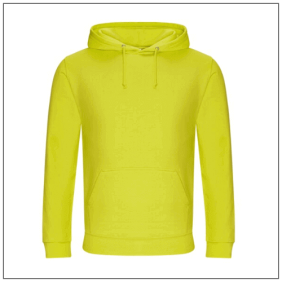 Citrus gele college hoodie JH001 met capuchon en kangoeroezak – uniseks model