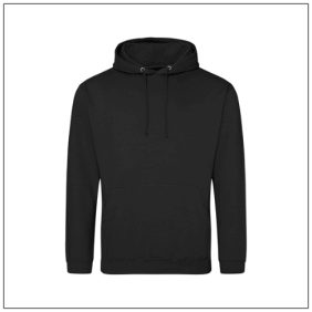 AWDis College hoodie Storm grey JH001 met dubbele capuchon en ruime buidelzak