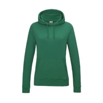 awdis girlie college hoodie kelly green
