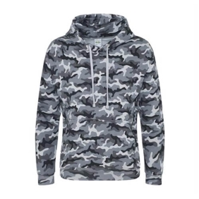 AWDis Camo hoodie Grey JH014