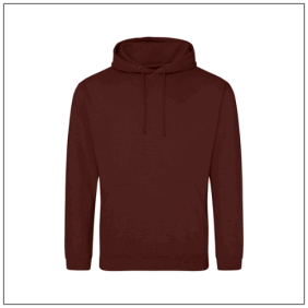 Uniseks College Hoodie JH001 Chocolate Fudge Brownie - BBshirts.nl