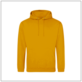 Uniseks College Hoodie JH001 Mustard - BBshirts.nl