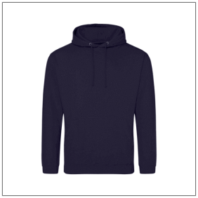 Uniseks College Hoodie JH001 Navy Smoke - BBshirts.nl