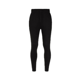 AWDis Tapered track pants JH074 Jet black model.