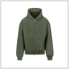Signature Heavyweight Zoodie JH125 - Earthy green.
