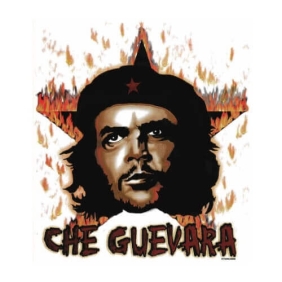 Che Guevara bedrukt op t-shirt van 100% katoen.