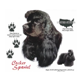 zwarte-Cocker Spaniel T-shirt