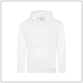 AWDis Uniseks College Hoodie JH001 Arctic white - BBshirts.nl