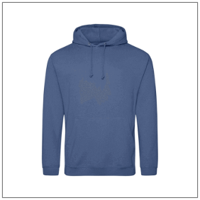 College hoodie JH001 in Atlantic blue – uniseks pasvorm
