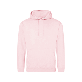 Unisex College Hoodie JH001 Baby pink - BBshirts.nl