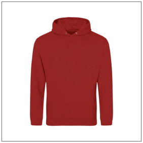 College Hoodie JH001 Brick Red - BBshirts.nl