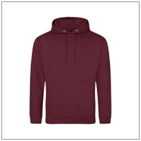 Unisex College Hoodie JH001 Burgundy Smoke - BBshirts.nl