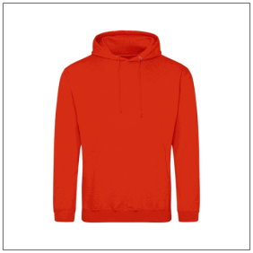 College hoodie JH001 Burnt Orange – uniseks hoodie