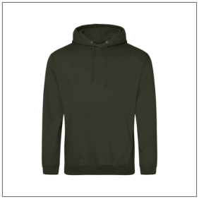 Uniseks College hoodie JH001 Combat Green - BBshirts